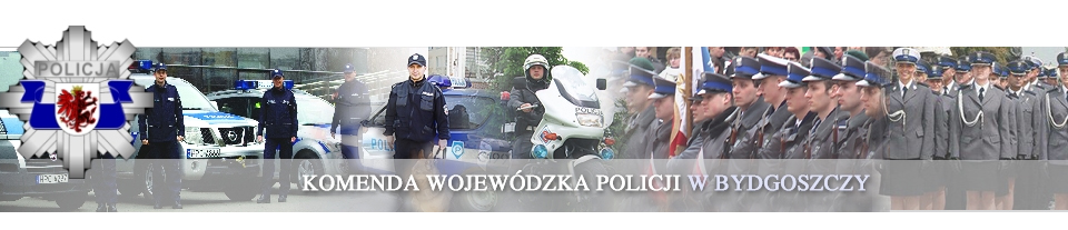 Baner Komendy Wojewódzkiej Policji w Bydgoszczy