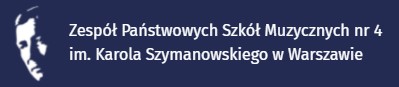 Logo Zespołu Państwowych Szkół Muzycznych nr 4 im. Karola Szymanowskiego w Warszawie