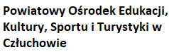 Logo Powiatowego Ośrodka Edukacji, Kultury, Sportu i Turystyki w Człuchowie