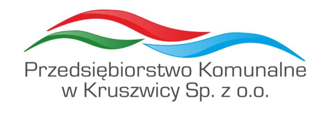 Logo PK Kruszwicy, trzy kolorowe fale