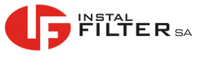 Logo  firmy "INSTAL-FILTER Przemysłowe Systemy Ochrony Powietrza" Spółka Akcyjna