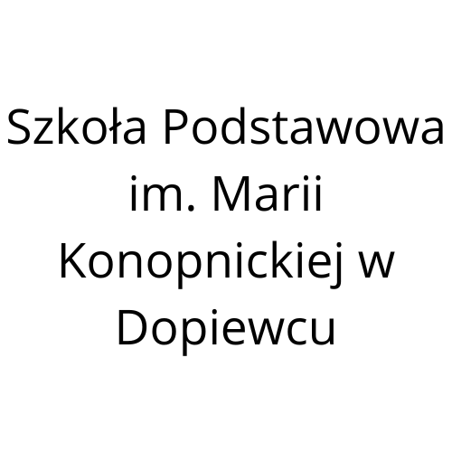 Logo Szkoły Podstawowej im. Marii Konopnickiej w Dopiewcu