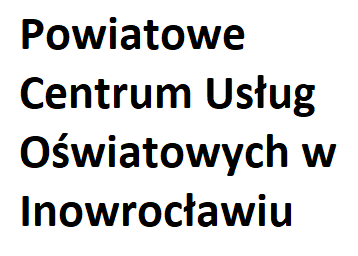 Napis Powiatowe Centrum Usług Oświatowych w Inowrocławiu