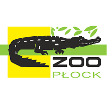 Na obrazku znajduje się logo ogrodu zoologicznego przedstawiające rysunek czarnego krokodyla na żółto-zielonym tle.